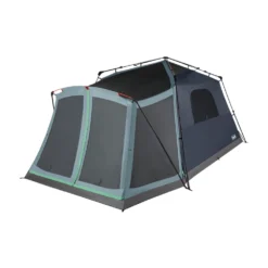 Coleman Skylodge™ 10-Person Instant Camping Tent With Screen Room, Blue Nights -Camp And Explore 10P20CABIN20INSTANT20EXTERNAL20SCREEN20ROOM Blue20Nights 1 Front Angle Right Fly20Off Windows20Up