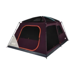 Coleman Skylodge™ 12-Person Camping Tent, Blackberry 14 Coleman Skylodge™ 12-Person Camping Tent, Blackberry -Camp And Explore 12P CbnCnvntnlIntrnlScrnRm BB 1 FrontAngleRight FlyOff WindowsUp