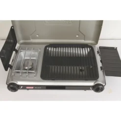 Coleman Deluxe Tabletop Propane 2-in-1 Grill/Stove, 2-Burner -Camp And Explore 2000020925 r 06
