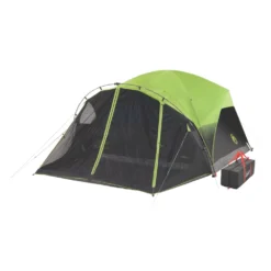 Coleman 6-Person Dark Room Fast Pitch Dome Tent With Screen Room -Camp And Explore 2000024290 coleman darkroom tent 6person angle204