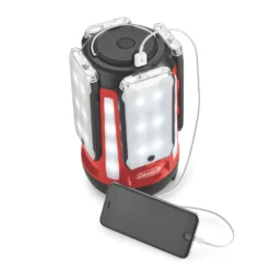 Coleman Quad® Pro 800L LED Lantern -Camp And Explore 2000030727 coleman lantern quad pro multi panel c004 red front of pack detail