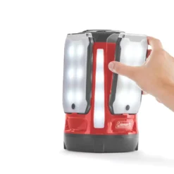 Coleman Quad® Pro 800L LED Lantern -Camp And Explore 2000030727 coleman lantern quad pro multi panel c004 red straight on