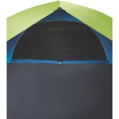 Coleman 4-Person Dark Room Sundome Tent 15 Coleman 4-Person Dark Room Sundome Tent -Camp And Explore 2000032253 coleman dark room tent 4p interior side window unzipped green turquoise detail 1