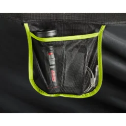 Coleman 6-Person Dark Room Sundome Tent -Camp And Explore 2000032254 coleman dark room tent 6p interior pocket with props green turquoise detail 15B15D