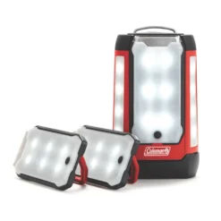 Coleman 3-panel 600 Lumen Lantern 12 Coleman 3-panel 600 Lumen Lantern -Camp And Explore 2000032684 coleman multi panel expansion 3 panel lantern trio red straight on 3