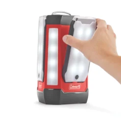 Coleman 3-panel 600 Lumen Lantern 11 Coleman 3-panel 600 Lumen Lantern -Camp And Explore 2000032684 coleman multi panel expansion 3 panel lantern trio red straight on 4