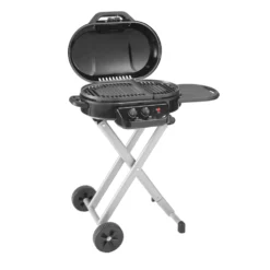 Coleman RoadTrip® 225 Portable Stand-Up Propane Grill 9 Coleman RoadTrip® 225 Portable Stand-Up Propane Grill -Camp And Explore 2000033048 225 Stand Up Coleman Black Angle Grill Open20copy