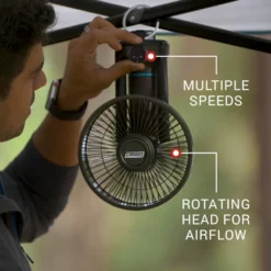 Coleman OneSource™ Multi-Speed Fan & Rechargeable Battery -Camp And Explore 2000035455 OneSource ATF 3 1