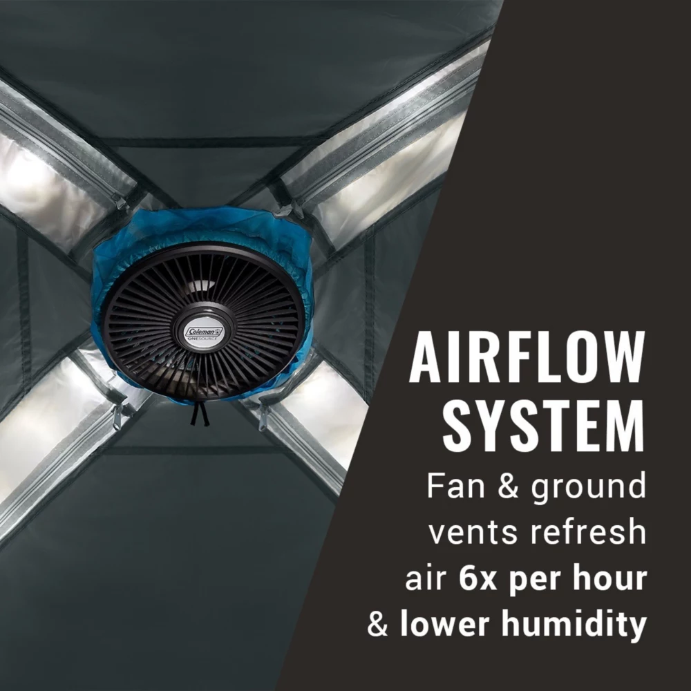 Coleman OneSource™ Rechargeable 4-Person Camping Dome Tent With Airflow System & LED Lighting 3 Coleman OneSource™ Rechargeable 4-Person Camping Dome Tent With Airflow System & LED Lighting - Image 3