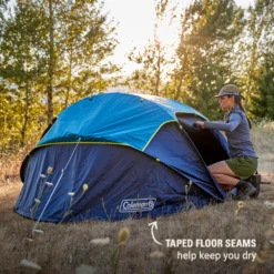 Coleman 4-Person Camp Burst™ Pop-Up Tent With Dark Room™ Technology -Camp And Explore 2155649 ATF6