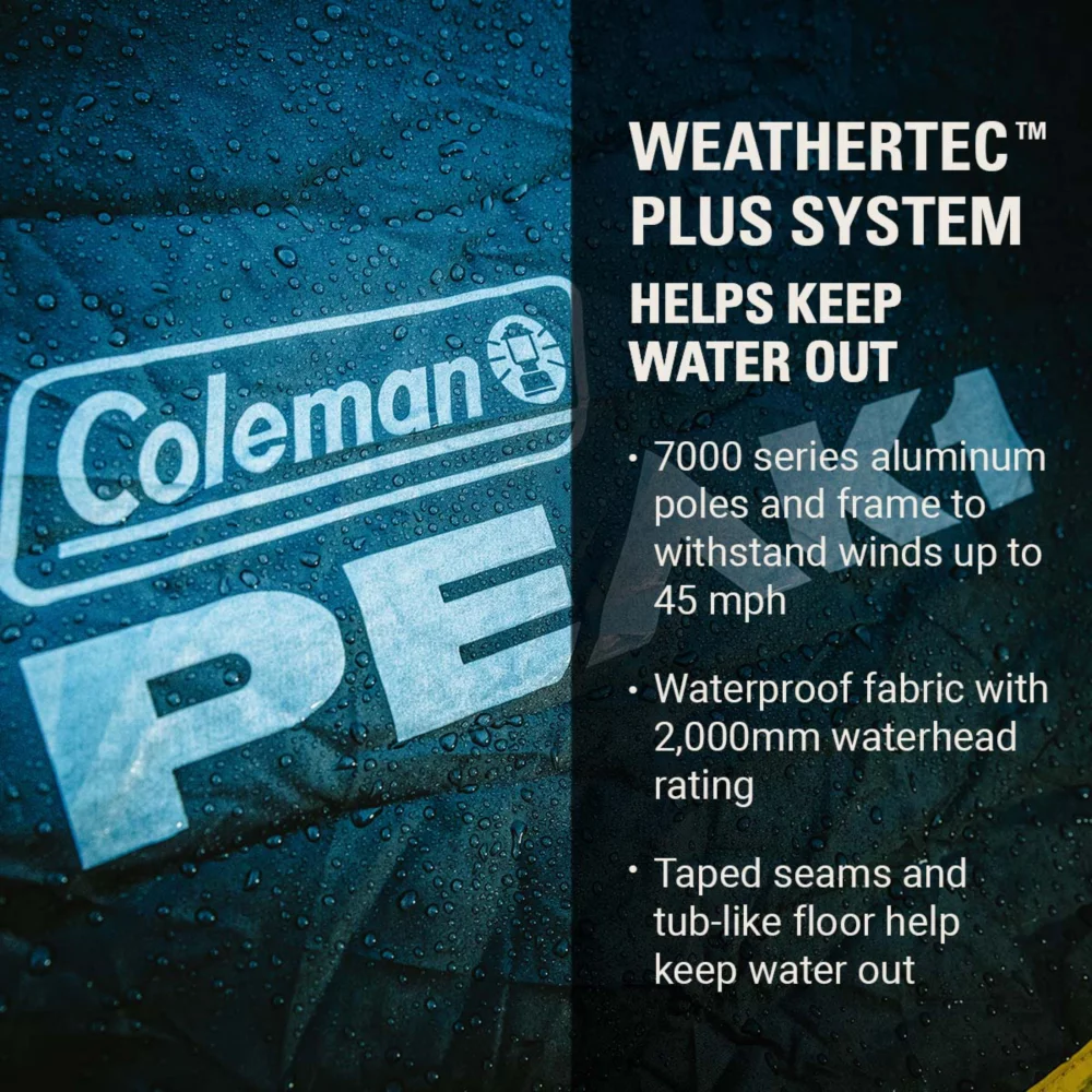 Coleman PEAK1™ 3-Person Backpacking Tent 2 Coleman PEAK1™ 3-Person Backpacking Tent - Image 2