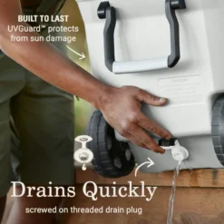 Coleman Atlas Series 100-Quart Marine Cooler With Wheels -Camp And Explore 2156016 ATF4