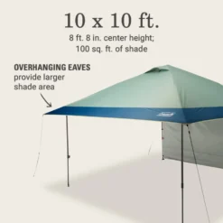 Coleman OASIS™ 10 X 10 Canopy With Sun Wall -Camp And Explore 2156418 OasisLite10x10CanopySunWallMoss ATF6