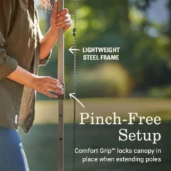 Coleman OASIS™ Lite 10 X 10 Canopy With Sun Wall -Camp And Explore 2156421 OasisLite10x10CanopySunWallBlack ATF3