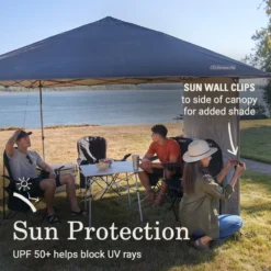 Coleman OASIS™ Lite 10 X 10 Canopy With Sun Wall -Camp And Explore 2156421 OasisLite10x10CanopySunWallBlack ATF4