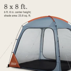 Coleman Skyshade™ 8 X 8 Screen Dome Canopy -Camp And Explore 2156422 ShelterSkyshadeScreendome8x8 Fog ATF6