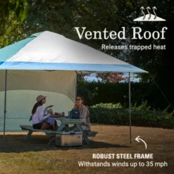 Coleman OASIS™ 13 X 13 Canopy With Sun Wall -Camp And Explore 2156428 OasisLite13x13CanopySunWallMoss ATF3