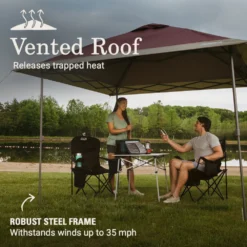 Coleman OASIS™ 10 X 10 Canopy -Camp And Explore 2157495 Oasis10x10CanopyBlackberry ATF4