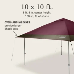 Coleman OASIS™ 10 X 10 Canopy -Camp And Explore 2157495 Oasis10x10CanopyBlackberry ATF6