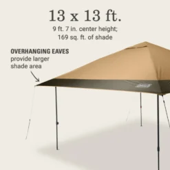 Coleman OASIS™ 13 X 13 Canopy 12 Coleman OASIS™ 13 X 13 Canopy -Camp And Explore 2157498 Oasis13x13CanopyLightOak ATF6