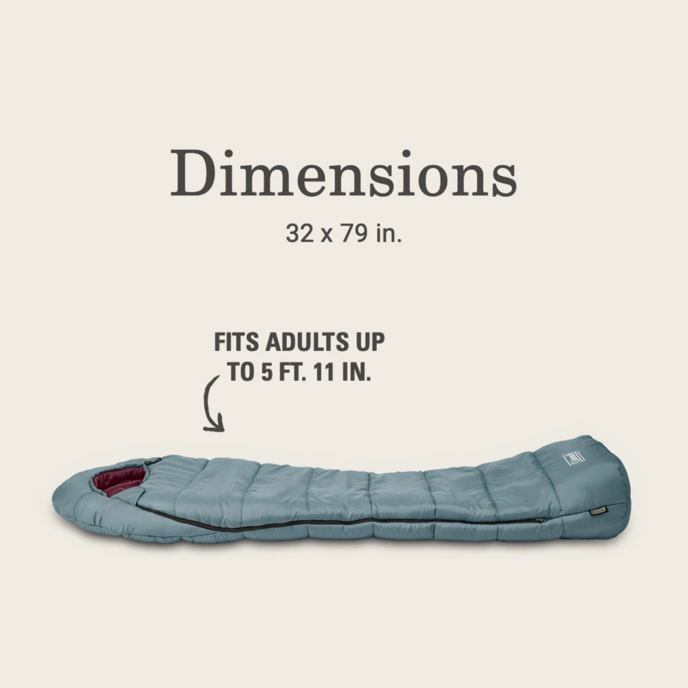 Coleman Tidelands™ 50° Mummy Sleeping Bag 5 Coleman Tidelands™ 50° Mummy Sleeping Bag - Image 5