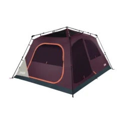 Coleman Skylodge™ 8-Person Instant Camping Tent, Blackberry 16 Coleman Skylodge™ 8-Person Instant Camping Tent, Blackberry -Camp And Explore 8P CbnInstntIntrnlScrnRm BB 1 FrontAngleRight FlyOff WindowsUp