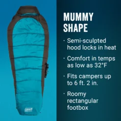 Coleman OneSource™ Heated Sleeping Bag & Rechargeable Battery -Camp And Explore Coleman 2000037151 OneSource HeatedSleepingBag ATF5