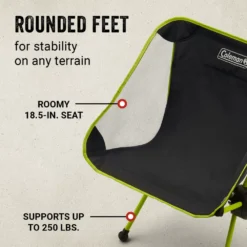 Coleman Mantis Space-Saving Full-Size Low-Profile Chair 12 Coleman Mantis Space-Saving Full-Size Low-Profile Chair -Camp And Explore Coleman 2000037227 LowProfileChair ATF6