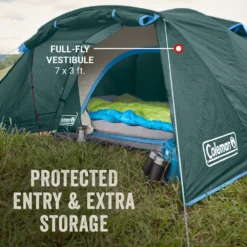 Coleman Skydome™ 2-Person Camping Tent With Full-Fly Vestibule, Evergreen 9 Coleman Skydome™ 2-Person Camping Tent With Full-Fly Vestibule, Evergreen -Camp And Explore Coleman 2000037514 Skydome FullFlyVest 2P ATF3