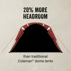 Coleman Skydome™ 4-Person Camping Tent With Screen Room, Rock Grey 12 Coleman Skydome™ 4-Person Camping Tent With Screen Room, Rock Grey -Camp And Explore Coleman 2000037520 Skydome Screenroom4P ATF5