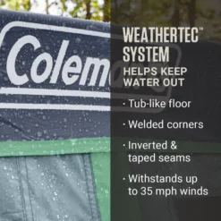 Coleman Skylodge™ 10-Person Instant Camping Tent With Screen Room, Blue Nights -Camp And Explore Coleman 2000037545 Skylodge Instant ScreenRoom 10P ATF4