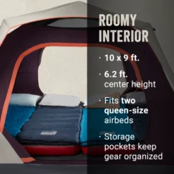 Coleman Skylodge™ 6-Person Instant Camping Tent, Blackberry -Camp And Explore Coleman 2000038278 Skylodge Instant 6P ATF5