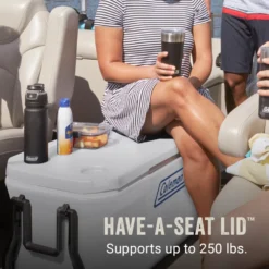 Coleman 316 Series™ 100-Quart Marine Wheeled Cooler 11 Coleman 316 Series™ 100-Quart Marine Wheeled Cooler -Camp And Explore Coleman 316 Series 100QT Marine ATF6