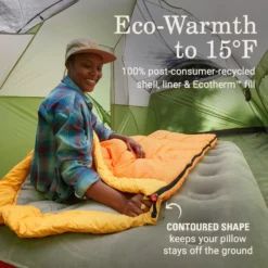 Coleman Arch Bay™ 15°F Big & Tall Sleeping Bag -Camp And Explore Coleman ArchBay SleepingBags 15F Daffodil BT ATF3