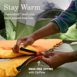 Coleman Arch Bay™ 15°F Big & Tall Sleeping Bag -Camp And Explore Coleman ArchBay SleepingBags 15F Daffodil BT ATF4