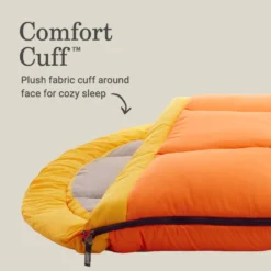 Coleman Arch Bay™ 15°F Big & Tall Sleeping Bag -Camp And Explore Coleman ArchBay SleepingBags 15F Daffodil BT ATF5