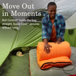 Coleman Arch Bay™ 15°F Big & Tall Sleeping Bag -Camp And Explore Coleman ArchBay SleepingBags 15F Daffodil BT ATF6