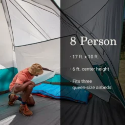 Coleman Blue Springs II™ 8-Person Camping Tent -Camp And Explore Coleman BlueSpringsTents 8P StormGray ATF8