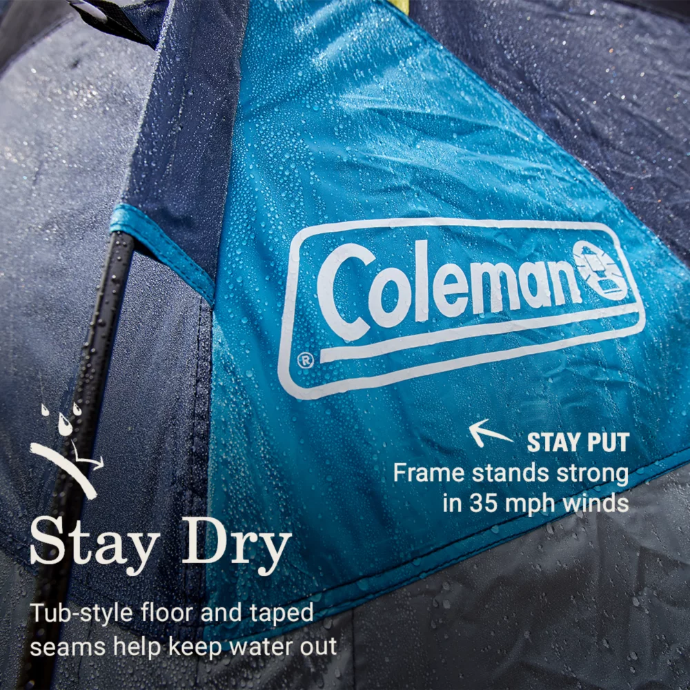 Coleman® Camp Burst™ 4-Person Dark Room™ Camping Tent 3 Coleman® Camp Burst™ 4-Person Dark Room™ Camping Tent - Image 3