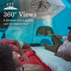 Coleman® Camp Burst™ 4-Person Camping Tent -Camp And Explore Coleman CampBurstTents 4P ScubaBlue ATF4