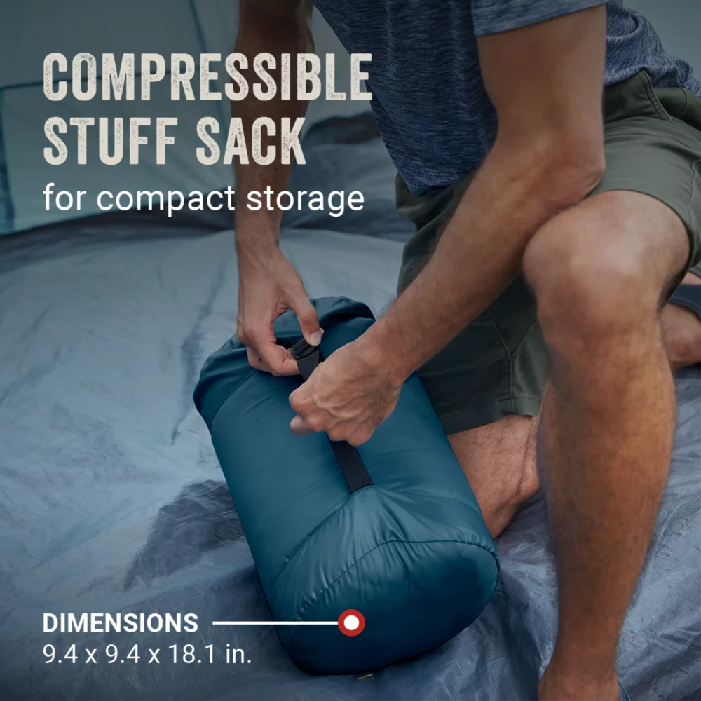 Coleman Kompact™ 40°F Big & Tall Contour Sleeping Bag 3 Coleman Kompact™ 40°F Big & Tall Contour Sleeping Bag - Image 3