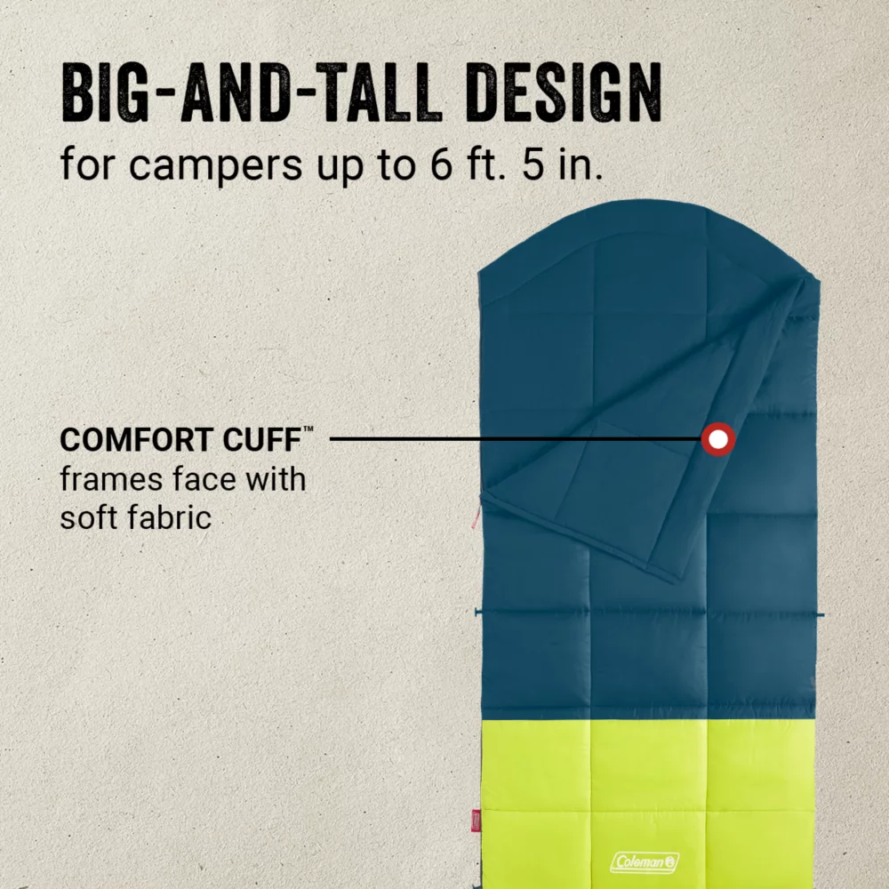 Coleman Kompact™ 40°F Big & Tall Contour Sleeping Bag 4 Coleman Kompact™ 40°F Big & Tall Contour Sleeping Bag - Image 4