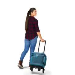 Coleman SPORTFLEX™ 42-Can Soft Cooler With Wheels, Ocean -Camp And Explore Coleman SoftCoolers 2000037632 Ocean InUse 0012 FINAL