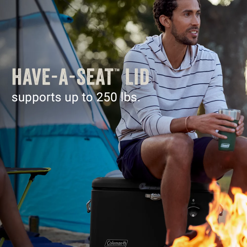 Coleman Reunion™ 54-Quart Steel Belted® Matte Cooler, Midnight 5 Coleman Reunion™ 54-Quart Steel Belted® Matte Cooler, Midnight - Image 5