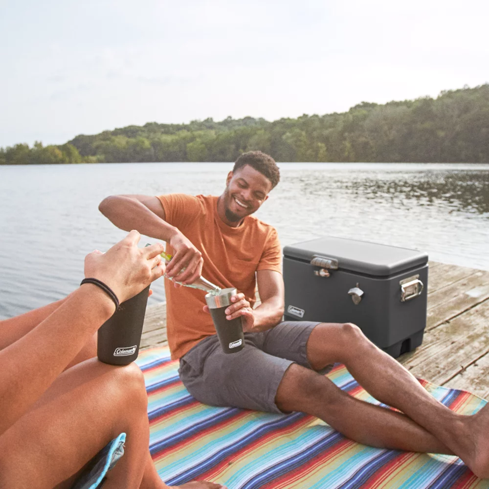 Coleman Reunion™ 54-Quart Steel Belted® Matte Cooler, Midnight 7 Coleman Reunion™ 54-Quart Steel Belted® Matte Cooler, Midnight - Image 7