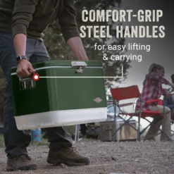 Coleman Vintage 54-Quart Steel Belted® Cooler -Camp And Explore Coleman SteelBelted VintageGreen ATF3