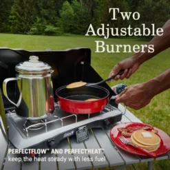Coleman Triton™+ 2-Burner Propane Gas Camping Stove -Camp And Explore Coleman Triton 2BurnerPropaneGasCampingStove ATF3