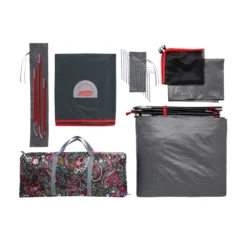 Coleman Skydome™ 4-Person Camping Tent With Full-Fly Vestibule, Evergreen -Camp And Explore SKYDOME20TENT204P20VB20PAISLEY OVERHEAD20CARRY20BAG20SHOT v3 2