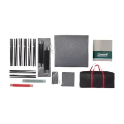 Coleman Skylodge™ 12-Person Camping Tent With Screen Room, Evergreen 15 Coleman Skylodge™ 12-Person Camping Tent With Screen Room, Evergreen -Camp And Explore Tent12P Ext Sr C001 EG Overhead Content 1